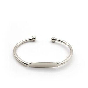 NEW Cuff Bracelet Bangle Bar Rhodium‎ Plated Sterling Silver